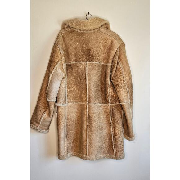 Woolrich Men's Lambskin Coat, Natural Color, Sz 44 - Picture 5 of 8